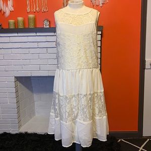 Speechless Floral Off White Lace Dress